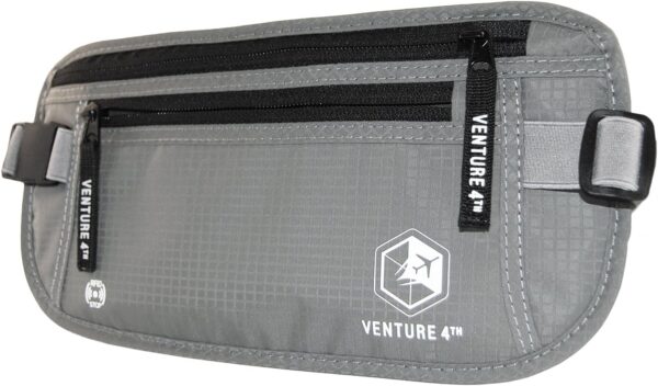 Slim Minimalist Design RFID Money Belt with RFID Blocking Sleeves, for Men and W... - Image 3
