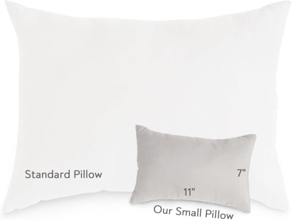Small Pillow Mini Pillow for Travel 2 Pack, 11" x 7" Tiny Pillow with Name Tag, ... - Image 3