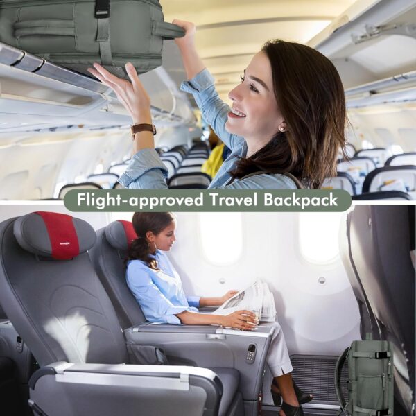 Large Carry-on Travel Backpack For Women Men Flight Approved, Personal Item Back... - Image 3