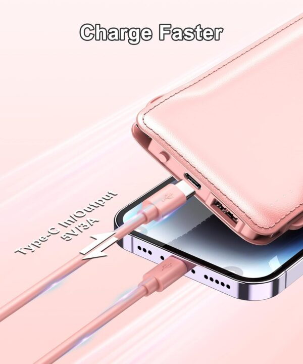 TG90° 10000mah Portable Charger Power Bank with Built-in Cables,Travel Essential... - Image 4